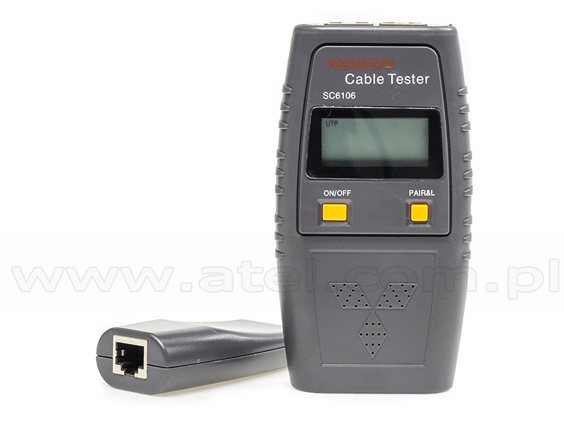 מערכת בדיקת רשת Network Cable Tester SC6106 HP-TESTER-LCD