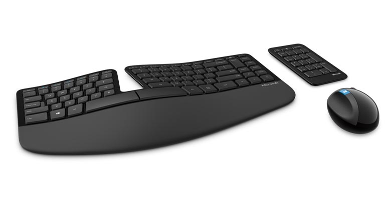 סט מקלדת + עכבר מיקרוסופט Microsoft Sculpt Ergonomic Desktop