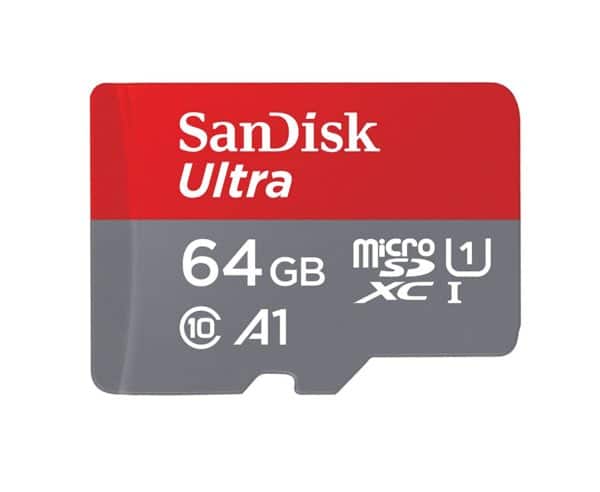 כרטיס זיכרון 64 ג'יגה SanDisk Ultra MicroSDXC 64GB SDSQUA4-064G-GN6MN