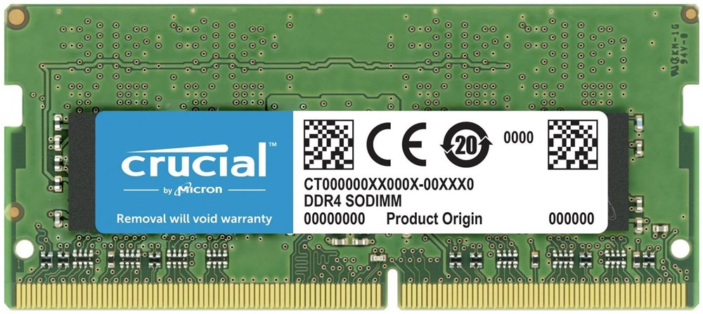 זיכרון פנימי למחשב נייד Crucial 16GB DDR4 3200MHz CT16G4SFRA32A