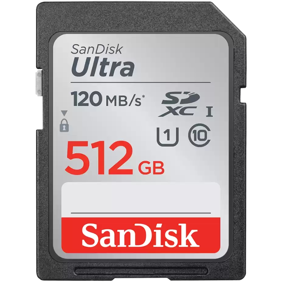 כרטיס זיכרון 512 ג'יגה SanDisk Ultra SDXC SDSDUN4-512G-GN6IN