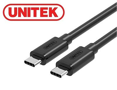 כבל Unitek Type-C to Type-C M/M 1M Cable Y-C477BK